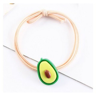 Set dây buộc tóc, thun cột tóc hình trái bơ nhiều màu