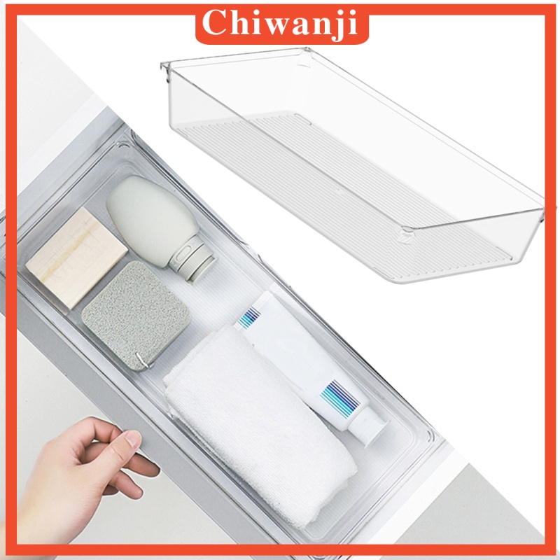 Khay Đựng Mỹ Phẩm Chia Ngăn Bằng Nhựa PET Trong Suốt Tiện Dụng