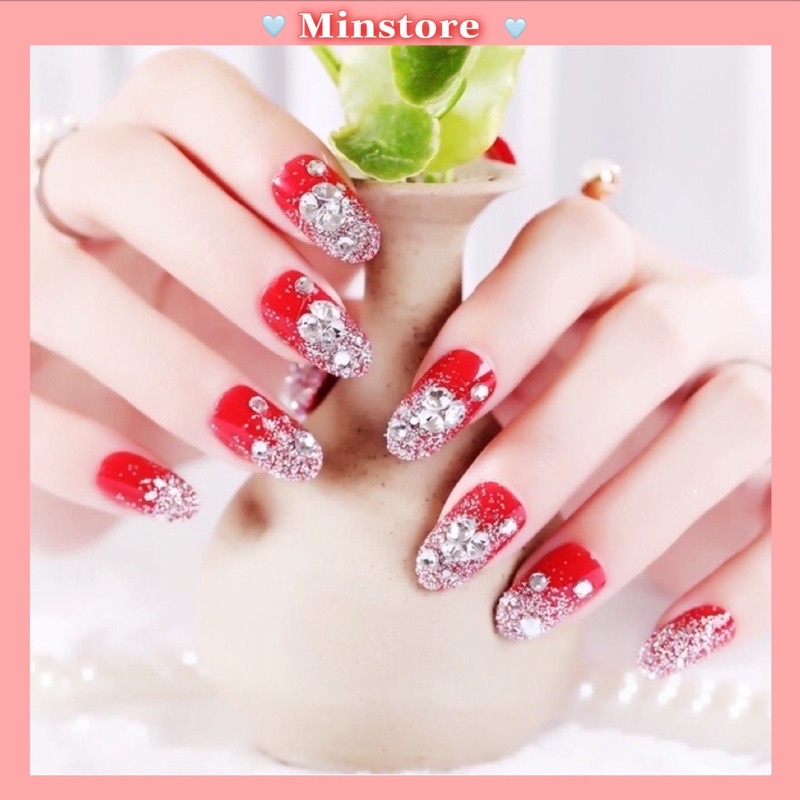 Bộ 24 móng tay giả nail đẹp tinh tế