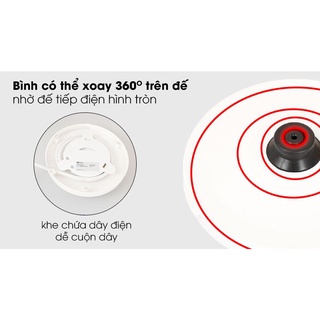 Bình đun siêu tốc Electrolux 1.7 lít E2EK1-100W (MỚI 100%, BH 12 THÁNG CHÍNH HÃNG)