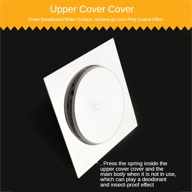 Nắp Cống Thoát Nước Sàn Nhà Bằng Thép Không Gỉ Chống Tắc Nghẽn