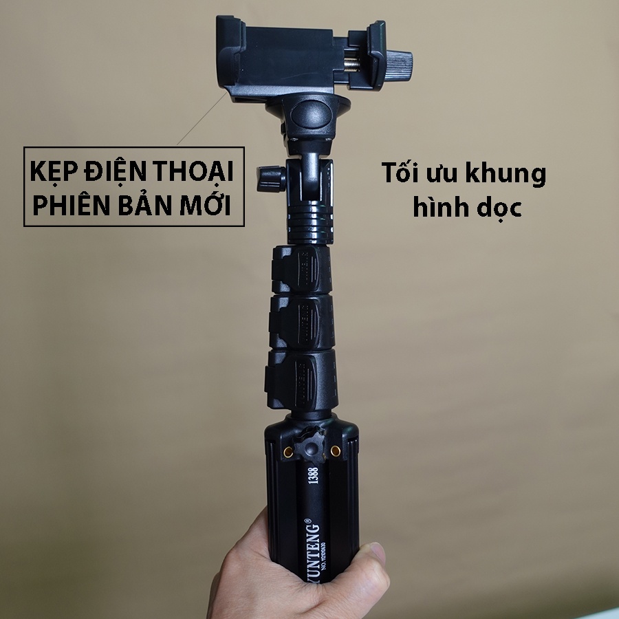 Chân gậy chụp ảnh quay video tiktok Yunteng VCT 1388