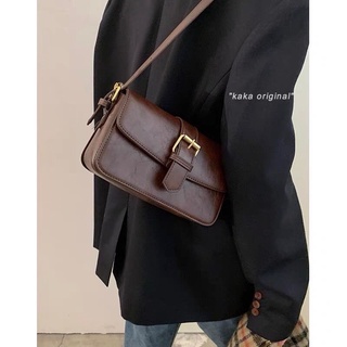 Túi đeo thời trang nữ dáng vuông da trơn cá tính phong cách vintage túi xách đeo chéo chất lượng cao TN008