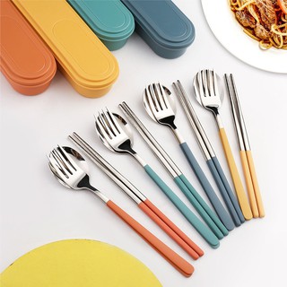 Bộ thìa đũa ăn cơm văn phòng - Bộ muỗng đũa ăn cơm vp