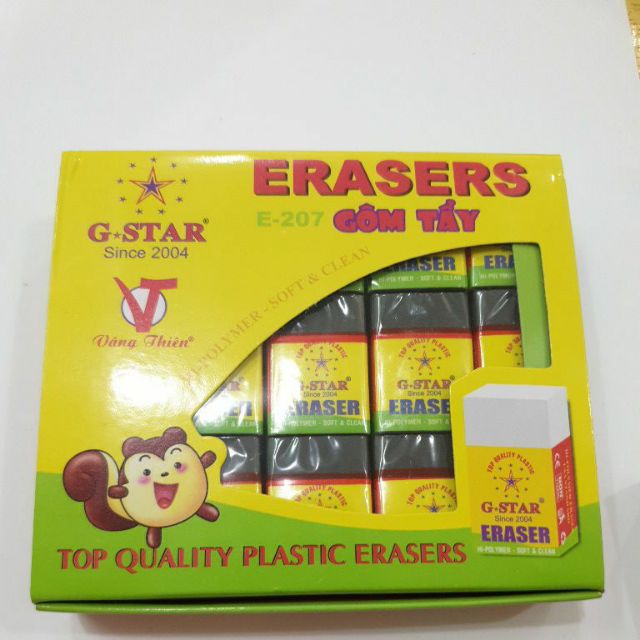 Gôm Tẩy G- Star đen (hộp 30 cục)