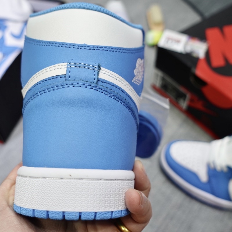 Giày Jordan1 Hight UNC / JD1 cổ cao xanh - Chuẩn Best