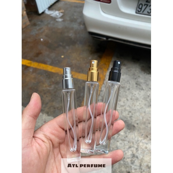 Chai chiết nước hoa thủy tinh 10ml Cao, Vuông, Dày