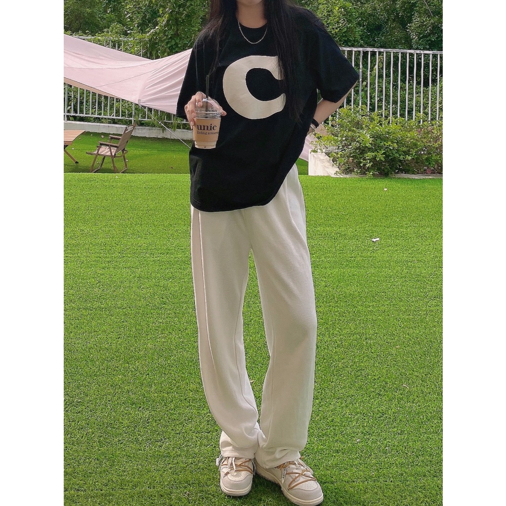 Áo Thun Nữ Ngắn Tay In Chữ Phong Cách retro