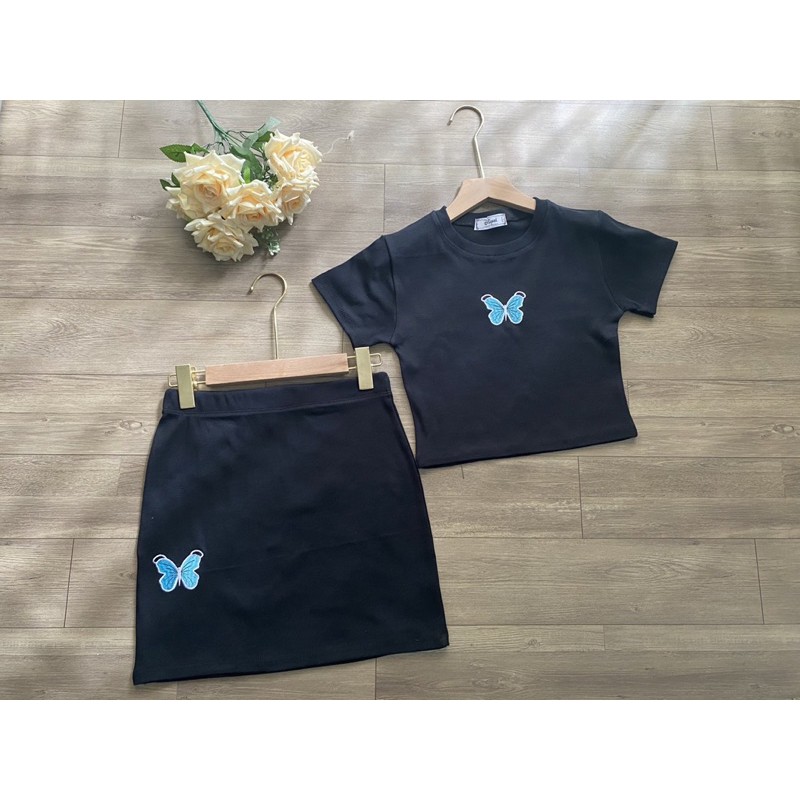 [ Mã FAMAYWA2 giảm 10K đơn 50K] SET ÁO CRT CHÂN VÁY THÊU BƯỚM | BigBuy360 - bigbuy360.vn