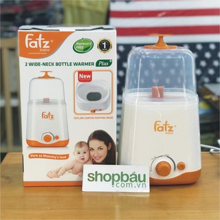 Máy hâm sữa tiệt trùng 2 bình cổ rộng thế hệ mới Fatzbaby FB3012SL