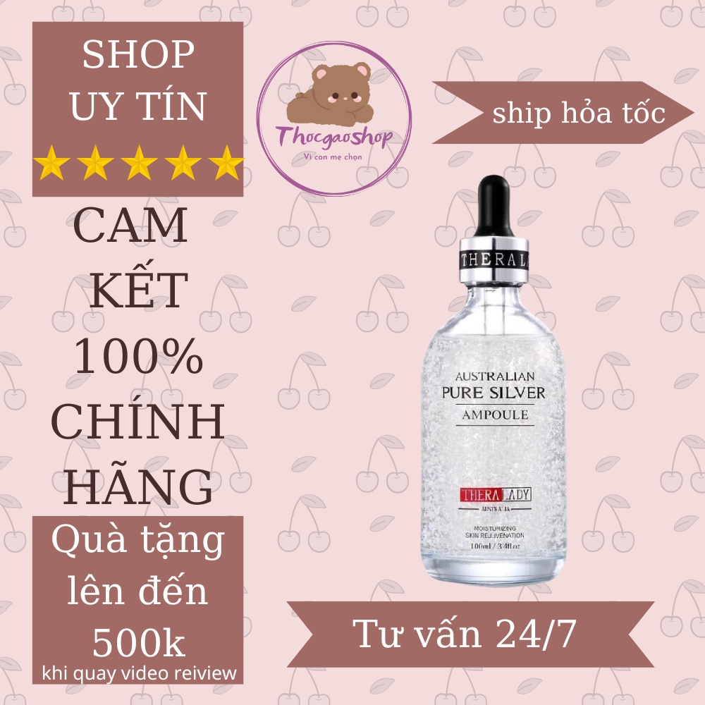 Serum  Tinh Chất Bạc Thera Lady Úc 100ml  Giúp Phục Hồi Da THOCGAOSHOP1989