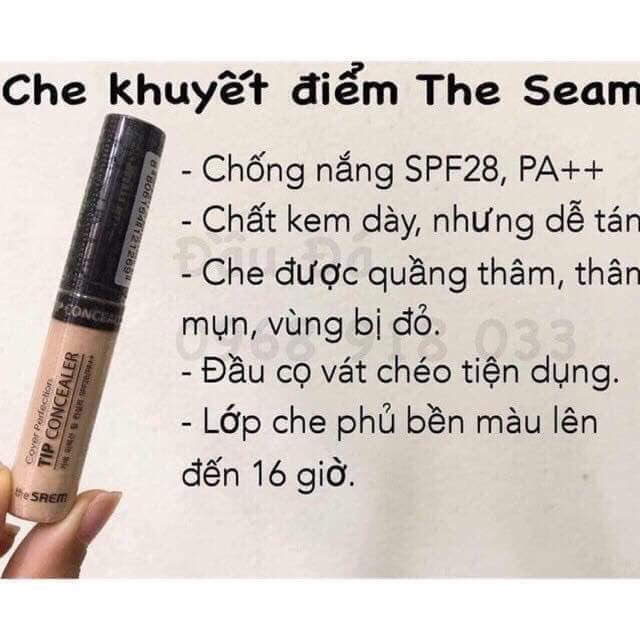 Che khuyết điểm The Saem Cover Perfection Tip Concealer SPF28 PA++ | BigBuy360 - bigbuy360.vn