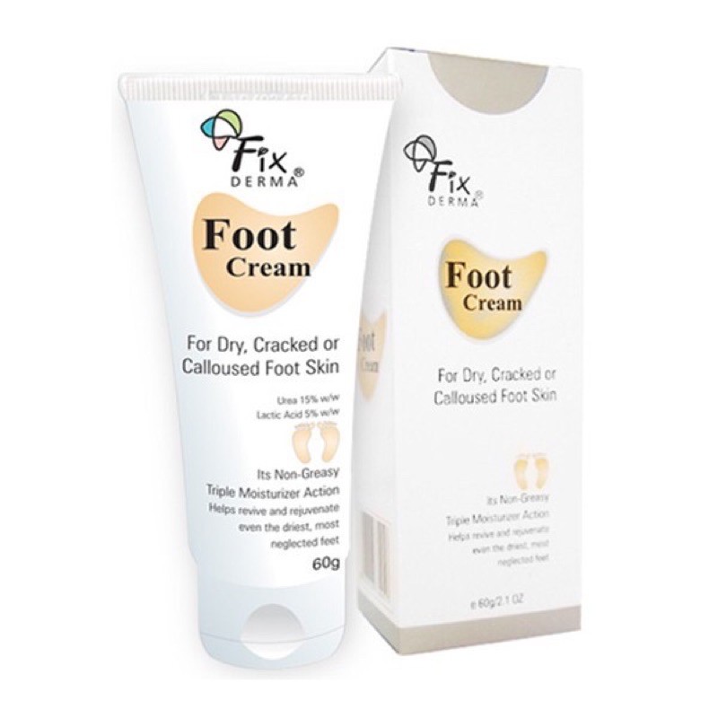 Kem Dưỡng Mềm Mịn, Chống Nứt Nẻ Gót Chân Fixderma Foot Cream 60g