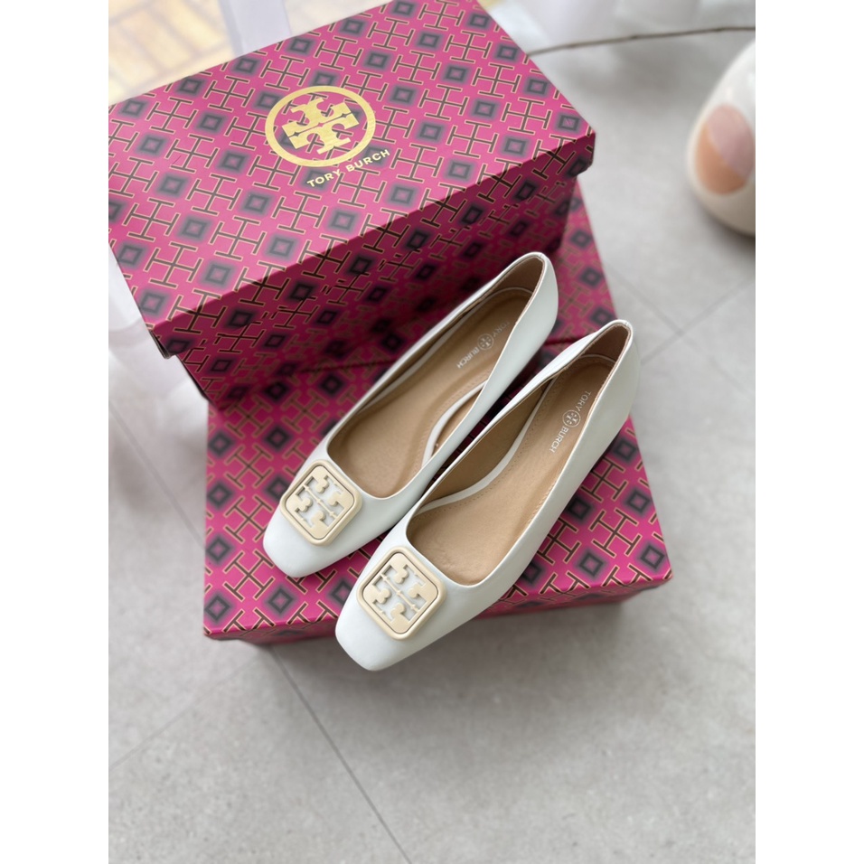 Giày Cao Gót Mũ Vuông Tory Burch , Dáng Cực Sang 5p