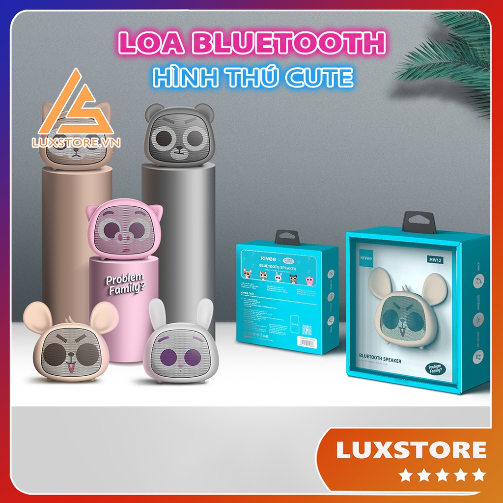 LOA BLUETOOTH HÌNH THÚ MINI, NHỎ GỌN TRANG TRÍ DÉCOR GÓC LÀM VIỆC – LUXSTORE