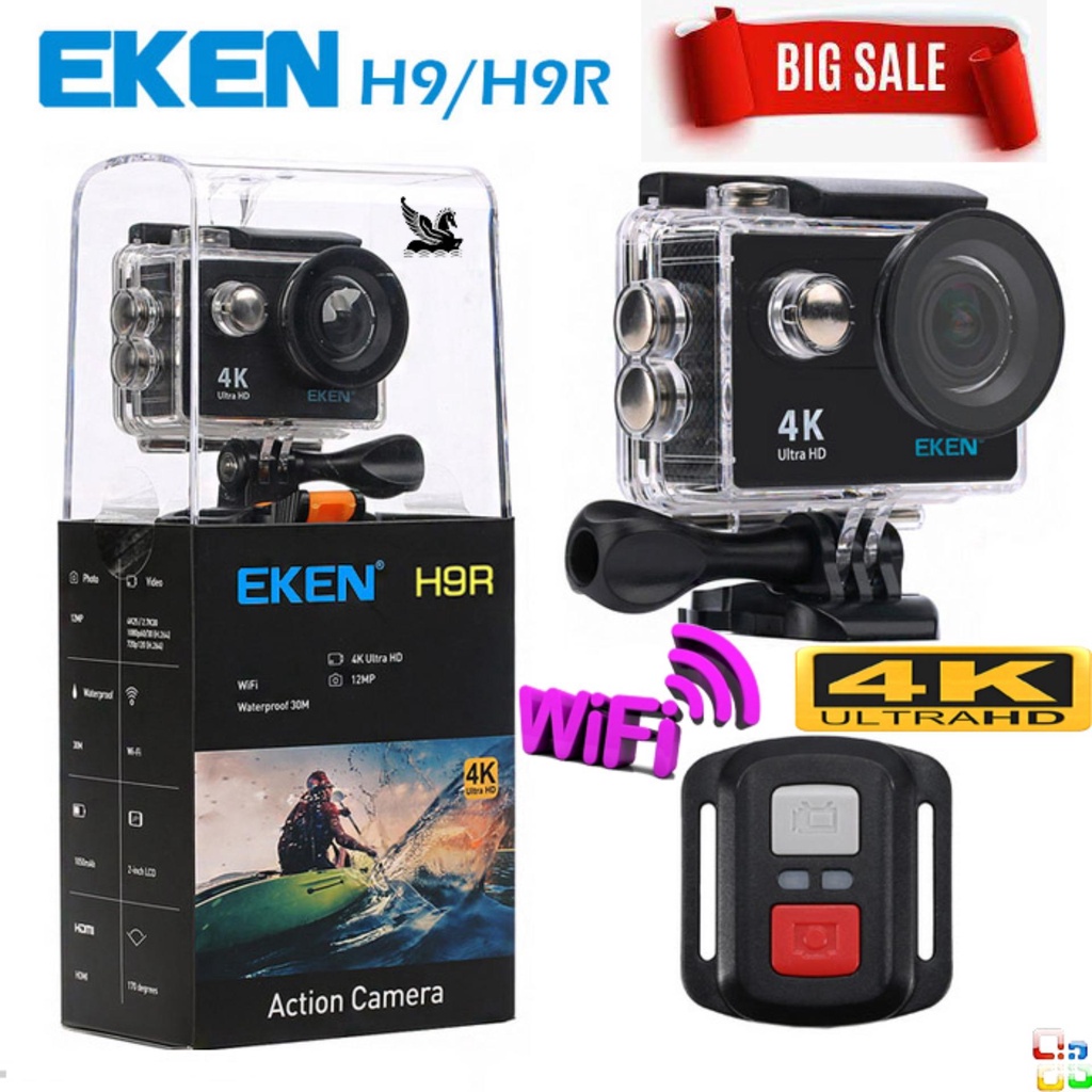 Camera Hành Trình Eken H9R Full Hd 4K Có Wifi Cao Cấp Tiện Lợi Hình Ảnh Chân Thực Độ Nét Cao Chống Rung 100%,
