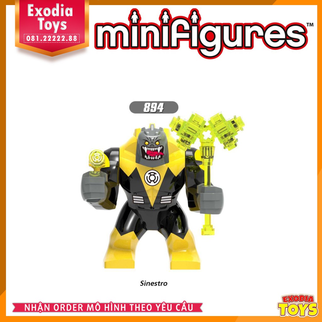 Mô hình Bigfigure nhân vật kẻ phản diện Sinestro - Đồ chơi lắp ghép sáng tạo - X894