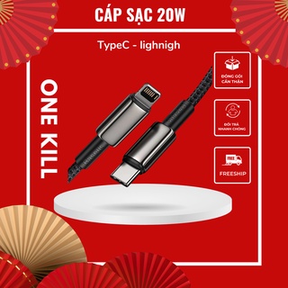🗲 🗲 Cáp sạc Baseus Type-c to hỗ trợ sạc nhanh PD 20W dành cho ip/tablet táo dài 100cm
