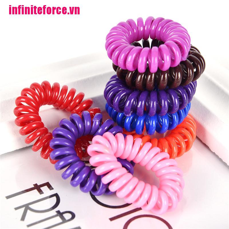 Bộ 10 Dây Cột Tóc Dạng Xoắn Thời Trang