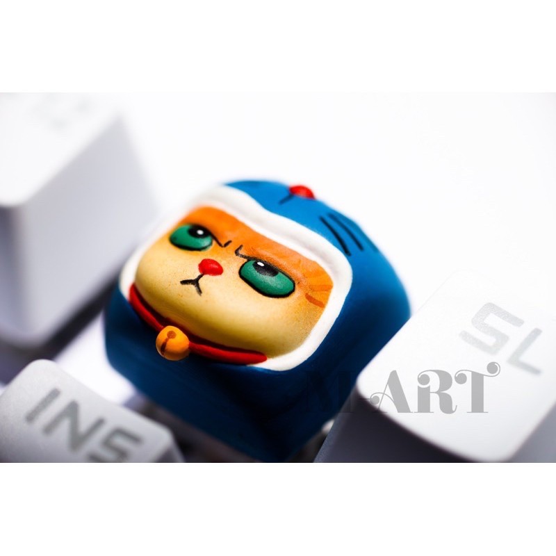 Keycap - Nút Bàn Phím Gaming - Nút Bàn Phím Cơ Mặt Mèo Hờn Dỗi  - Doreamon - KC011