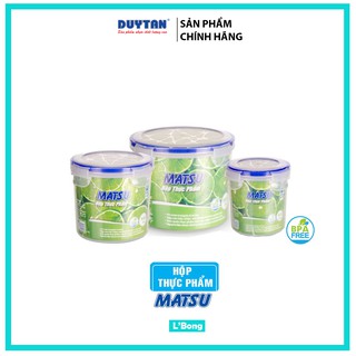 Hộp đựng thức ăn Matsu (Hộp nhựa Tròn không BPA)