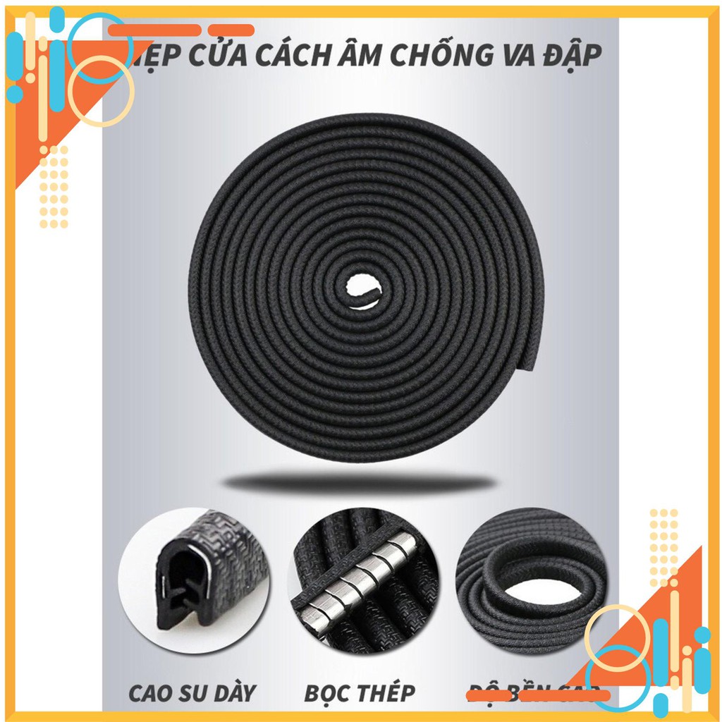 Nẹp kẹp cửa chữ U lắp cho mọi loại xe ô tô