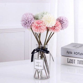 Hoa lụa cúc pingpong cao cấp Evelyn HL009