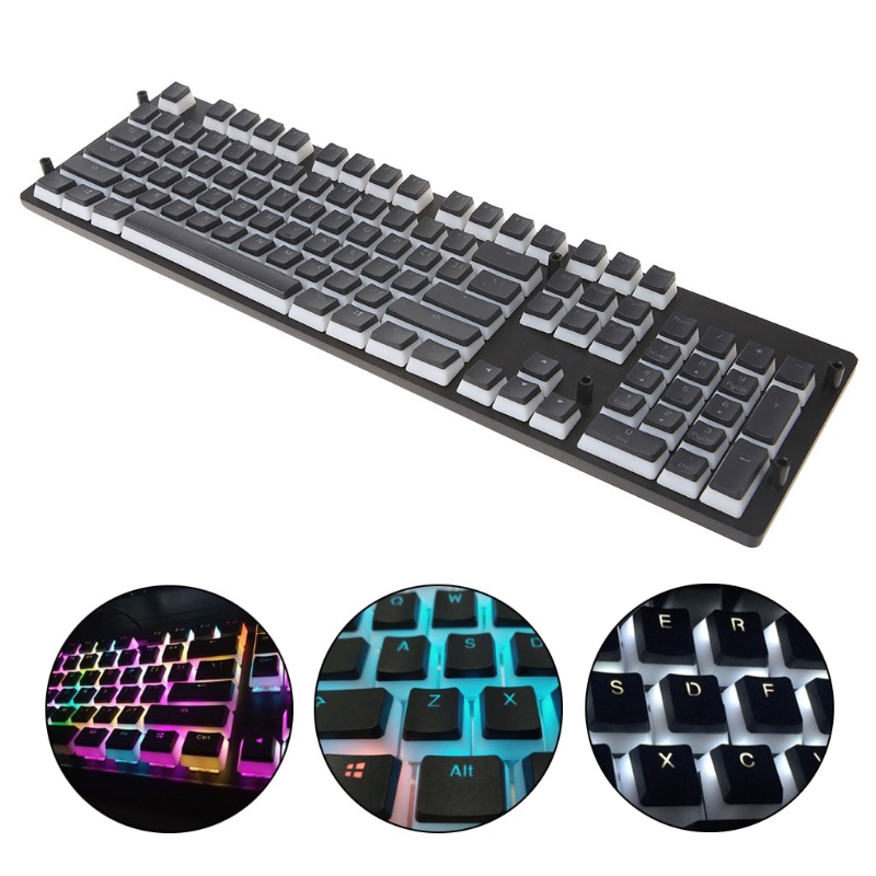Nama RGB ANSI Layou ISO PBT Bảng Lưu Trữ Hai Lớp Da Có Đèn Nền