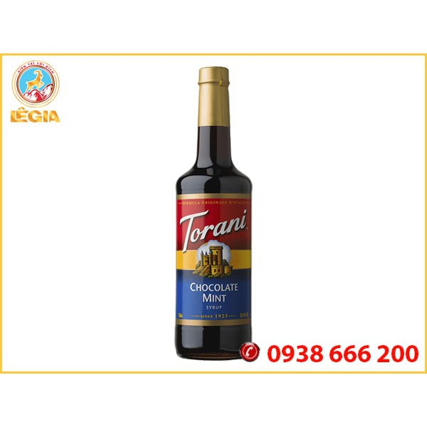 SIRO TORANI SOCOLA BẠC HÀ 750ML - TORANI CHOCOLATE MINT SYRUP