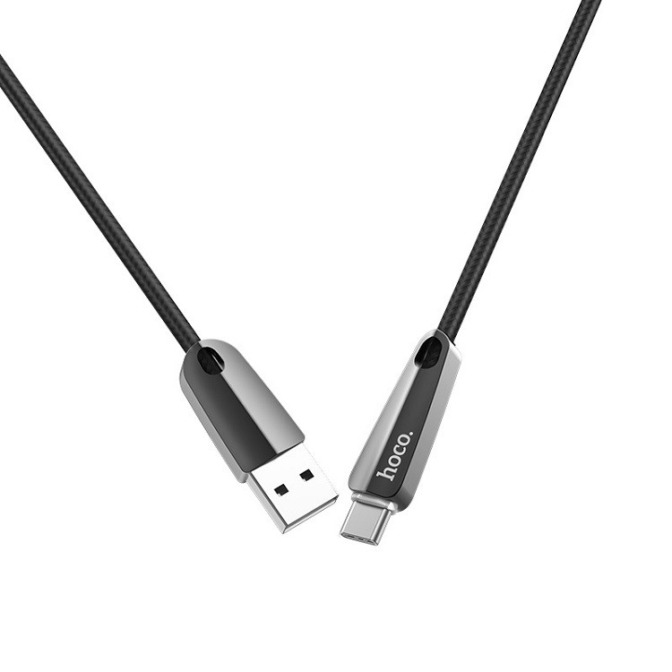 Cáp sạc nhanh ⚡FREESHIP50K⚡ Hoco U35 Type-C ngắt điện thông minh cho Samsung, Huawei,.. dài 1m2 - chính hãng