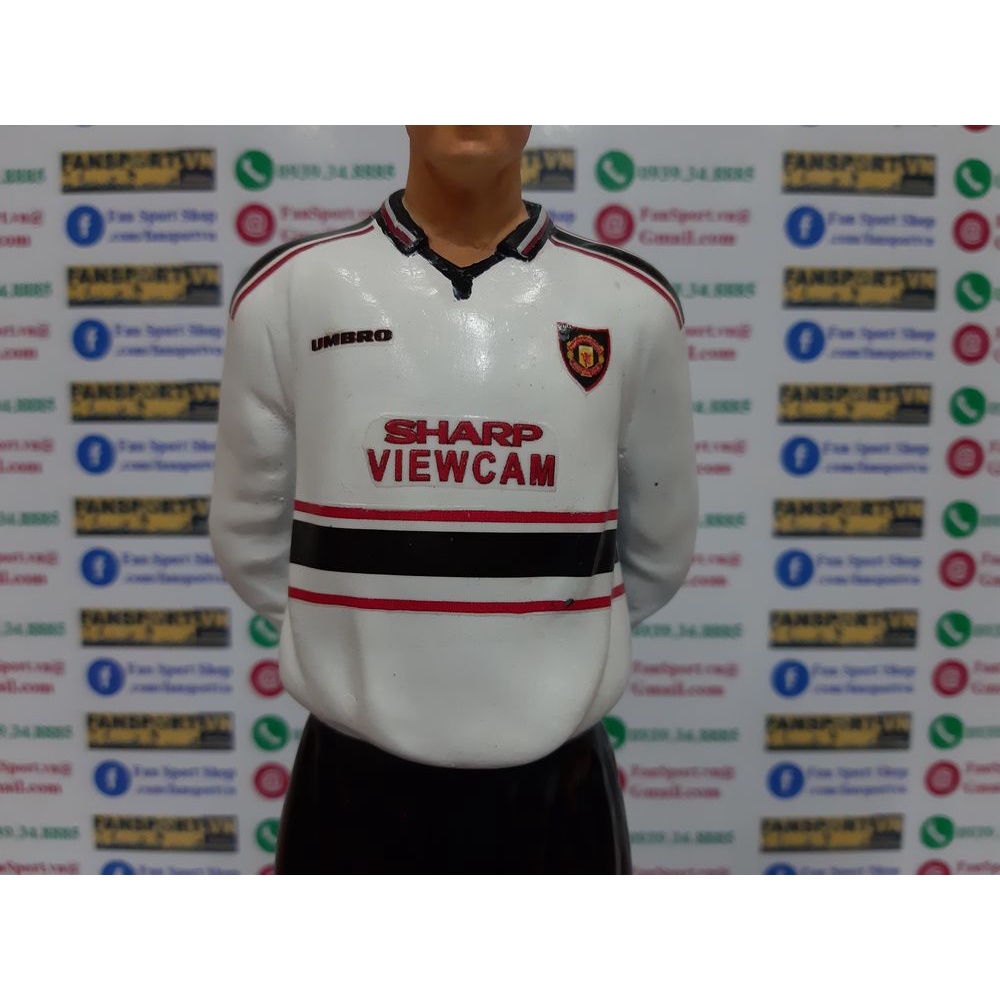 Tượng cầu thủ David Beckham 7 Manchester United 1997 1998 1999 away figure Treble