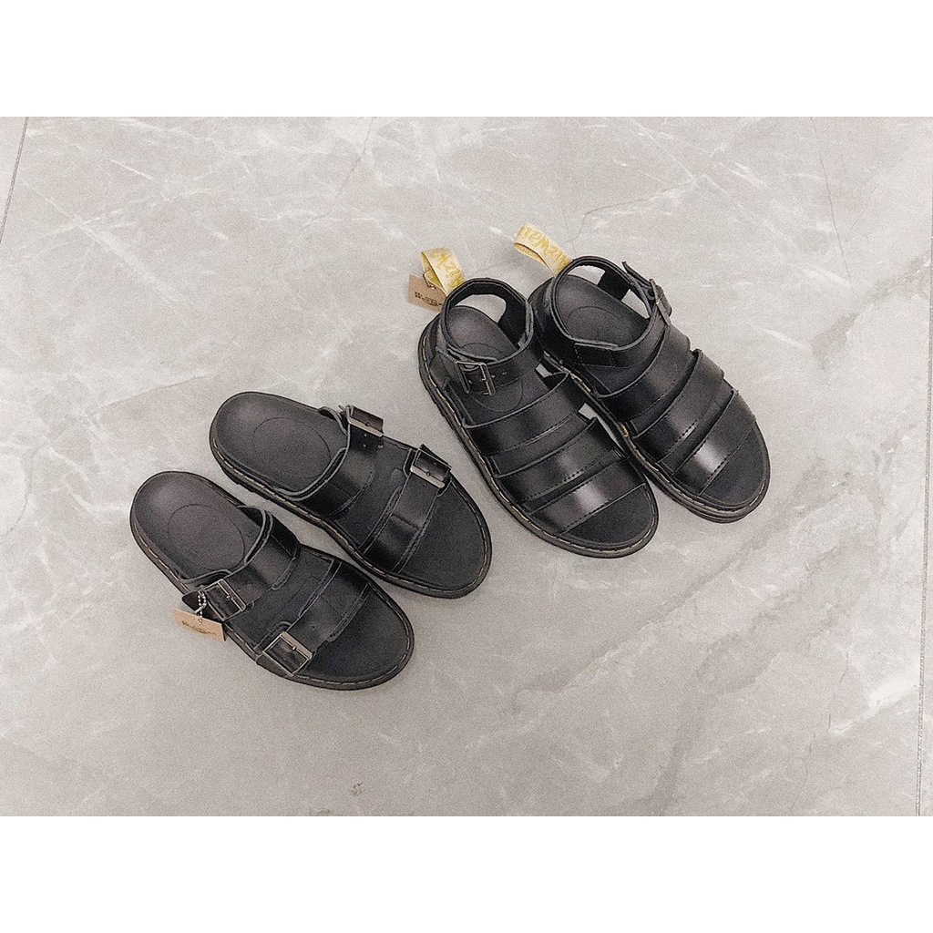 DR. MARTENS Xăng đan Đế Bằng Siêu Nhẹ Size 35-40 Dành Cho Nữ