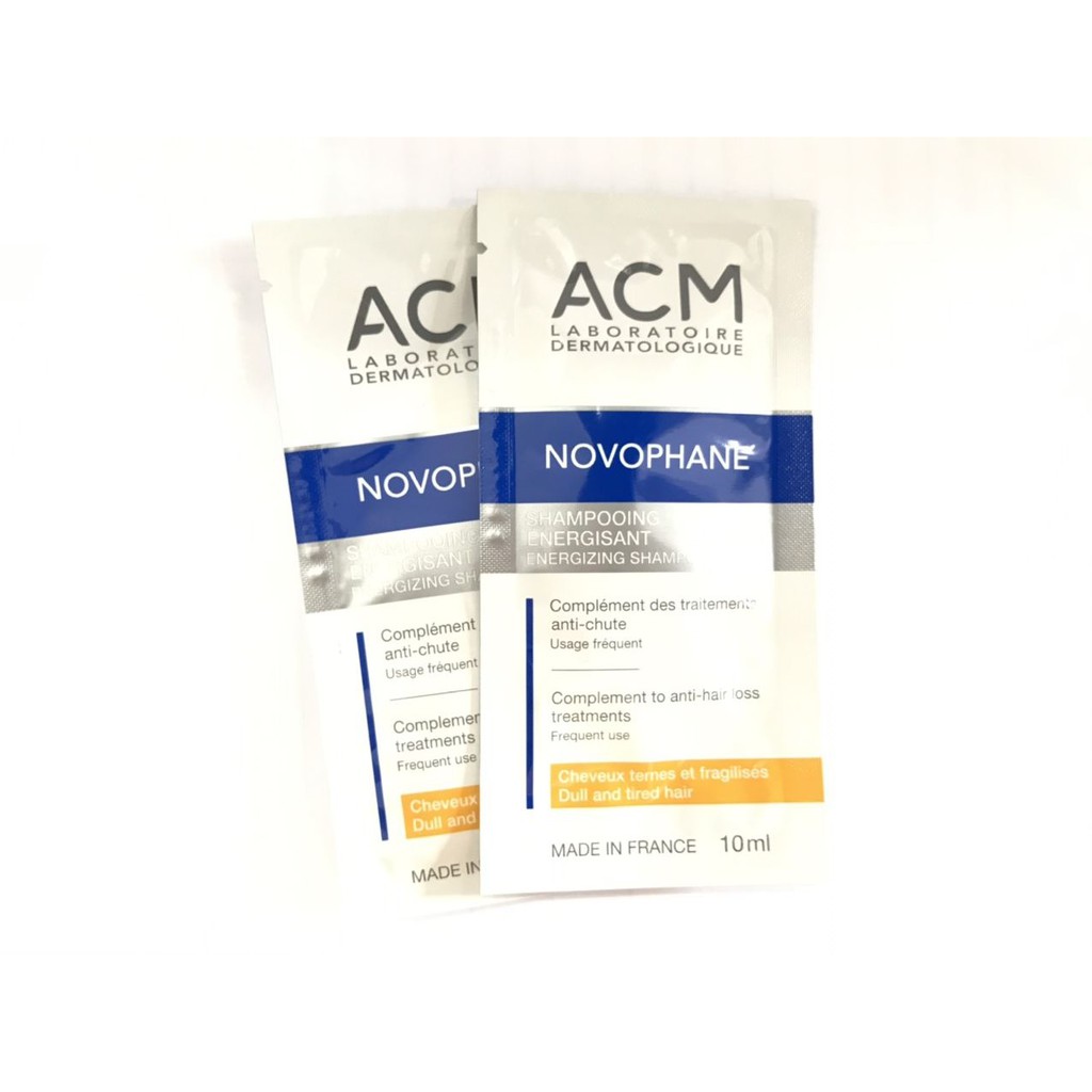 Sample ACM Dầu gội làm sạch và dưỡng tóc khỏa mạnh Novophane Energizing Shampoo 10ml
