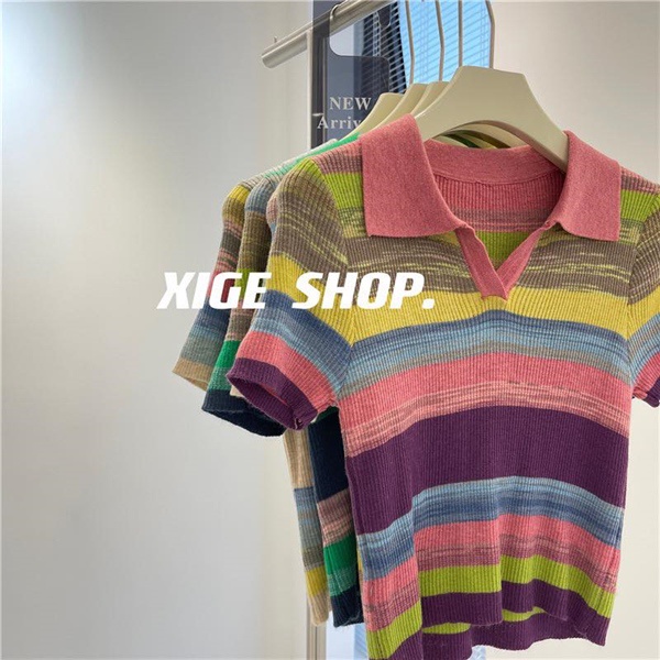0206AP - Áo polo sắc màu nữ