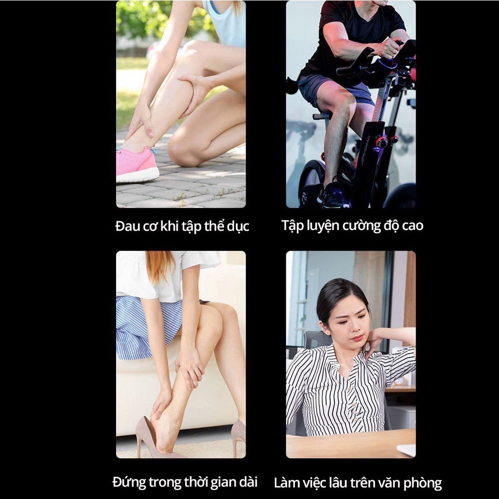 Máy massage cầm tay ⚡️𝐅𝐑𝐄𝐄 𝐒𝐇𝐈𝐏⚡️ máy massage 6 chế độ mát xa cổ vai gáy đánh tan mỡ bụng dễ dàng mang theo- BH 12 tháng