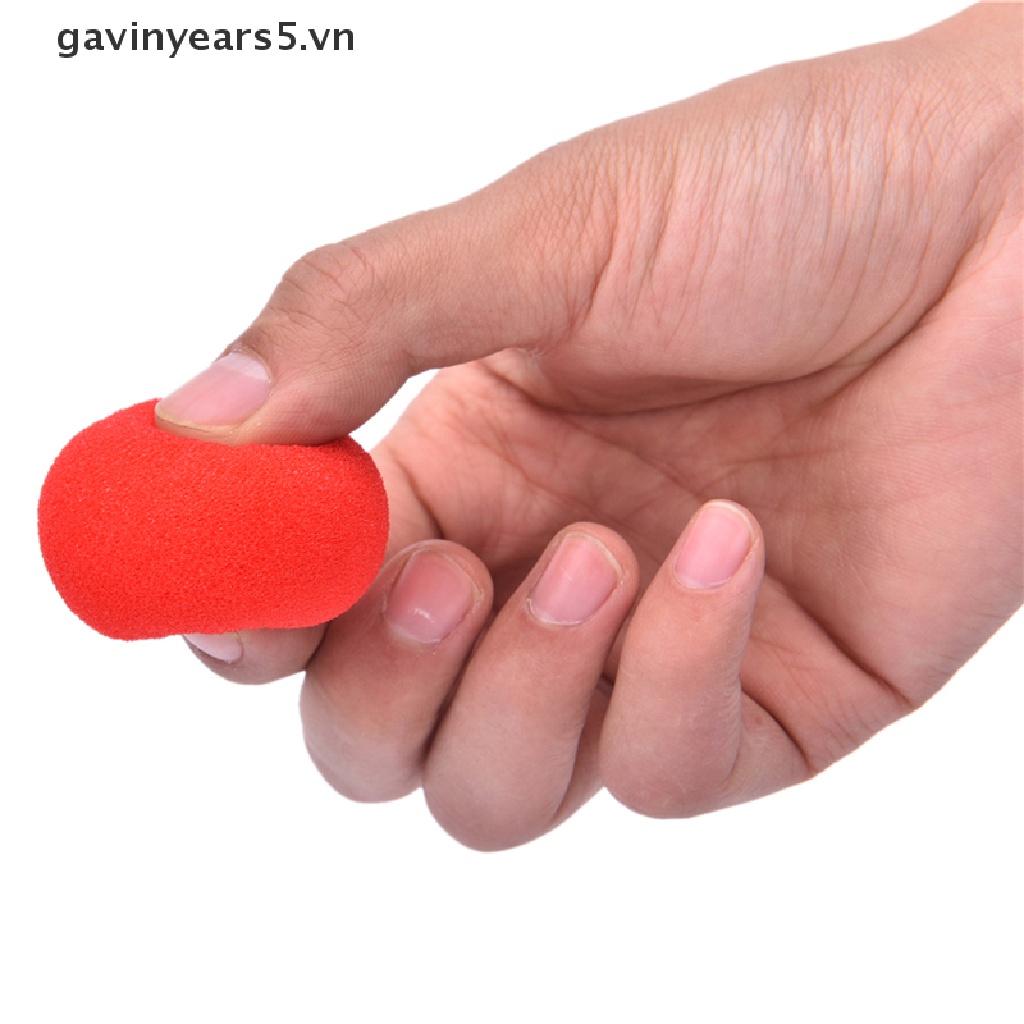 New 1 Pack 4.5cm Finger Magic Props Soft Red Sponge Ball Close Up Comedy Tricks