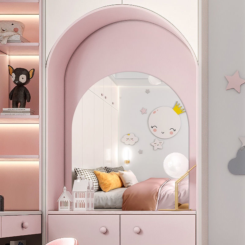 Gương Dán Tường Tự Dính Bằng Acrylic Mềm Hình Động Vật Hoạt Hình Trang Trí Nhà Cửa/Phòng Ngủ/Phòng Tắm/Nhà Ký Túc Xá