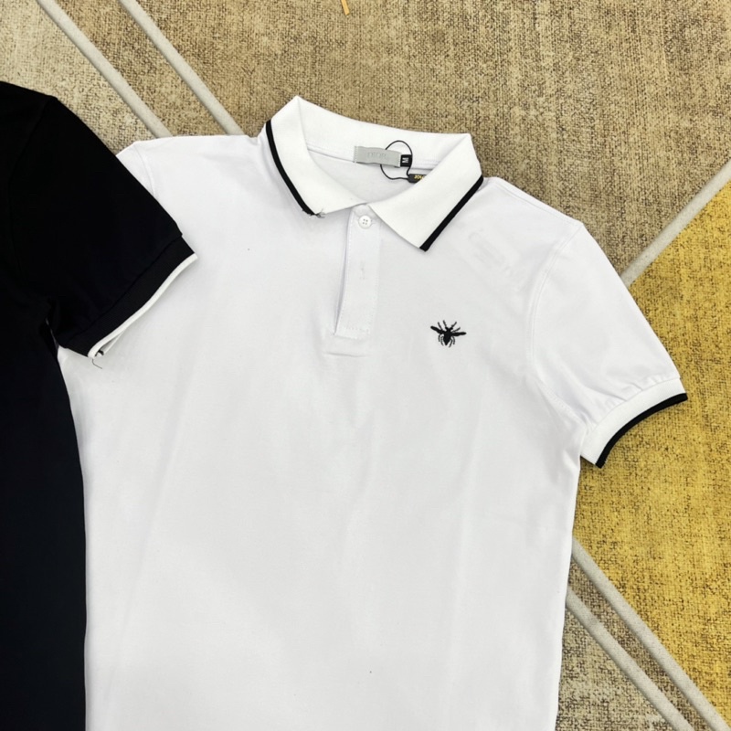 Áo Polo  nam cổ bẻ thêu ong trước ngực - Polo Dio.r Ong thêu siêu nét