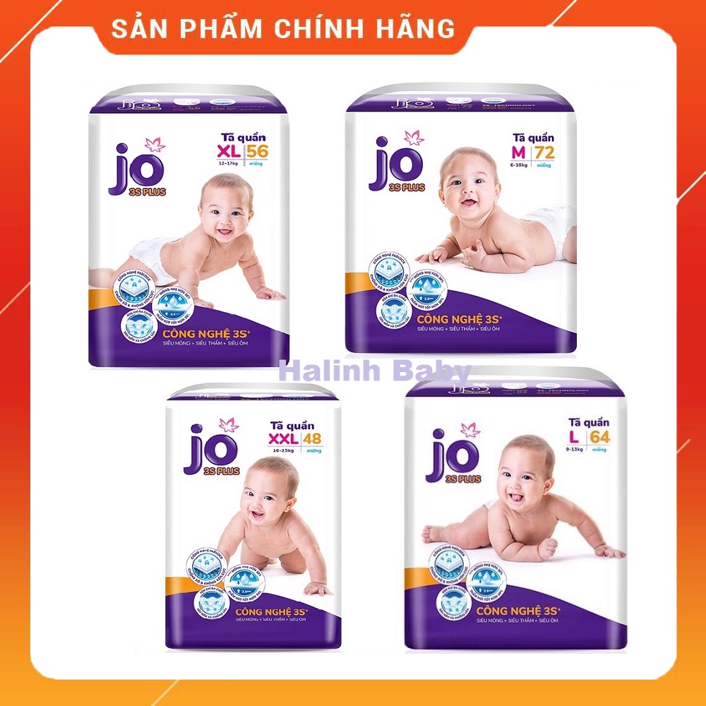 Bỉm Jo Quần M72,L60, L64, XL54, XL56,XXL44 XXL48