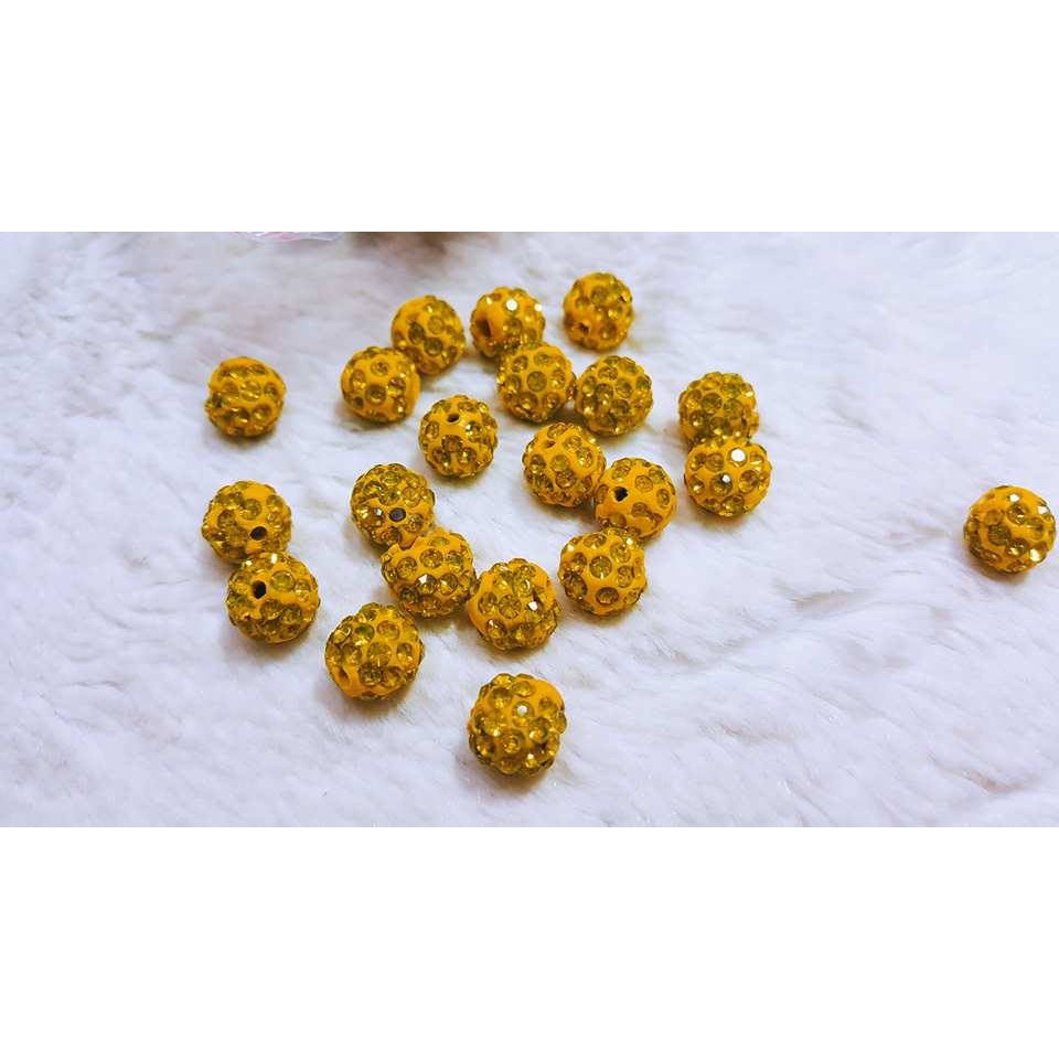 Hạt châu pha lê 10mm / 10c = 25k [ hạt châu tròn 10mm ] sỉ phụ kiện sài gòn tphcm