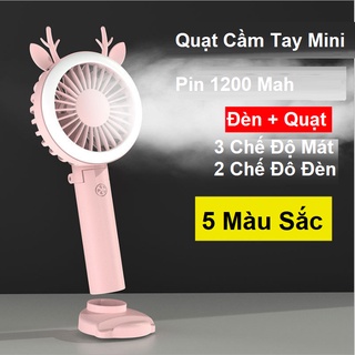 Quạt cầm tay mini IMEBOBO 3 Cấp Độ Gió Có Đèn Led