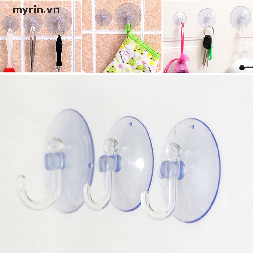 Móc Hít Tường Trong Suốt Treo Đồ Tiện Dụng