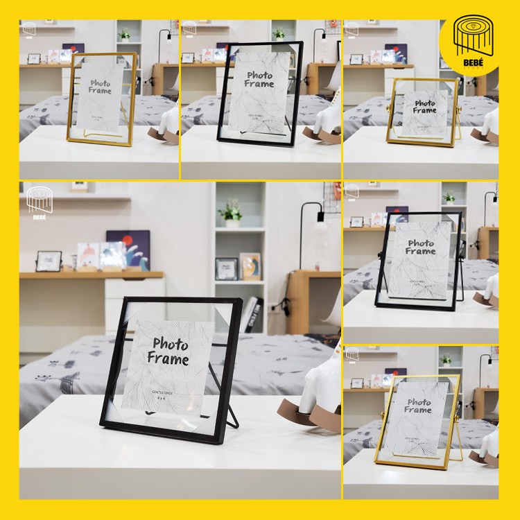 KHUNG ẢNH Để bàn Kim loại, hiện đại, decor góc học tập (có nhiều kích thước) KL01