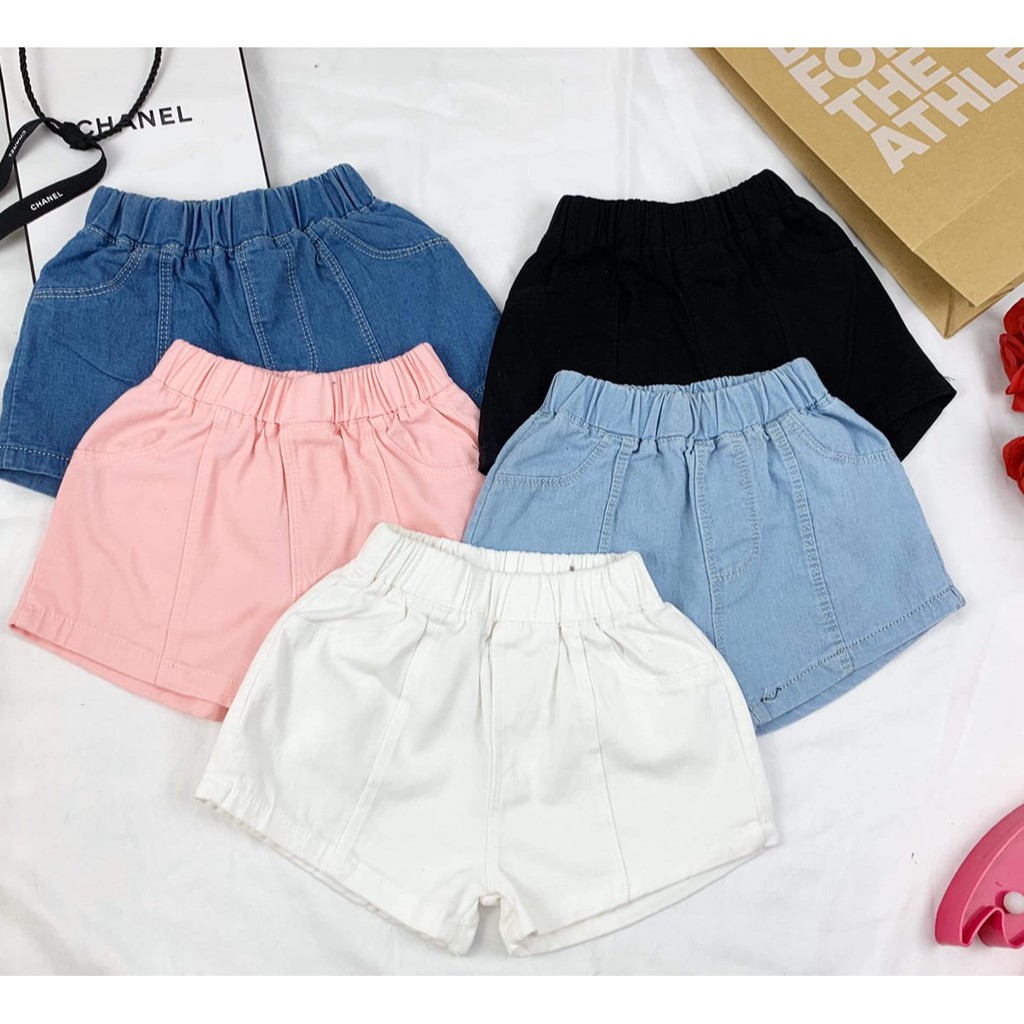 (Size 7-45kg) Quần sooc bé gái cao cấp, mềm mát,co giãn 4 chiều