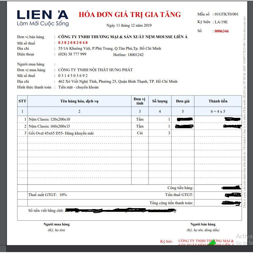 Gối Cao Su Oval Liên Á, 45*65*14cm