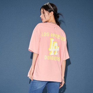 Áo Thun MLB LA Chính Hãng 🔴FREESHIP🔴MLB Play Back Pixel LA Pink - Áo Phông Tay Ngắn MLB [31TSN5131-07P] - Simple Sneaker