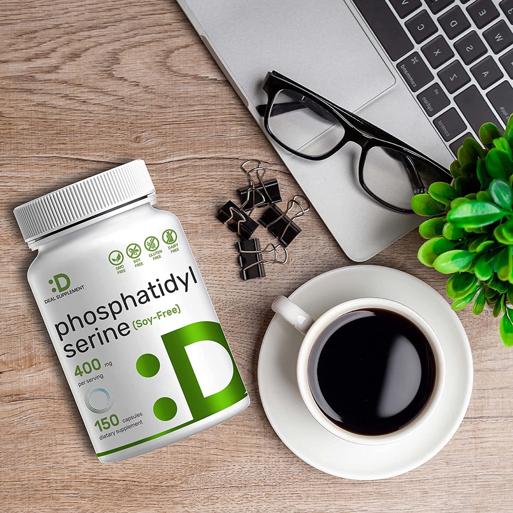 Deal Supplement Phosphatidylserine 400mg Viên uống bổ não, tăng cường trí nhớ, tăng tập trung. giảm căng thẳng 150 viên