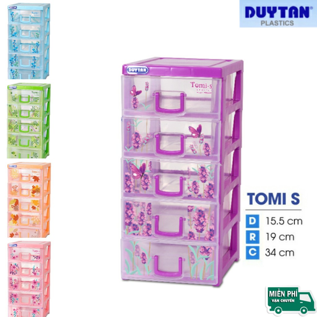 Tủ nhựa mini Tomi-S ( 5 ngăn ) DUY TÂN