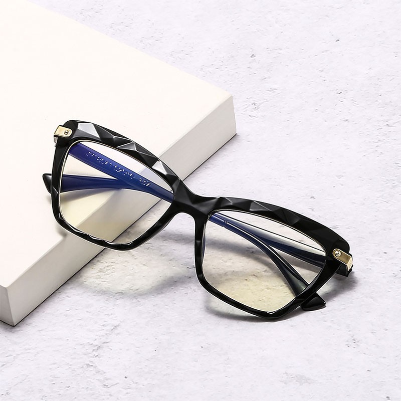 Mắt Kính Chống Bức Xạ Tròng Mắt Mèo Thời Trang Cho Nữ