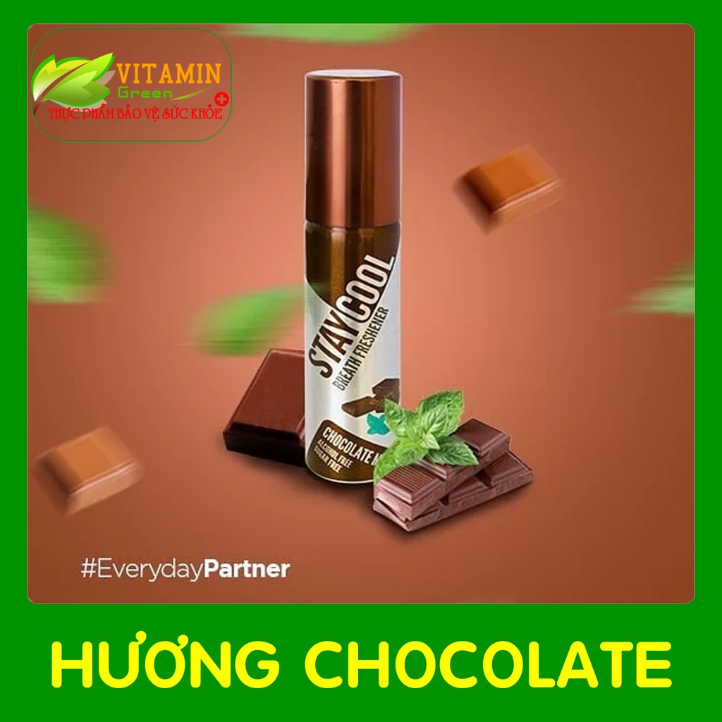 Xịt thơm miệng Staycool giảm hôi miệng, cho hơi thở thơm mát (đủ vị) - Nhập khẩu chính hãng Anh quốc